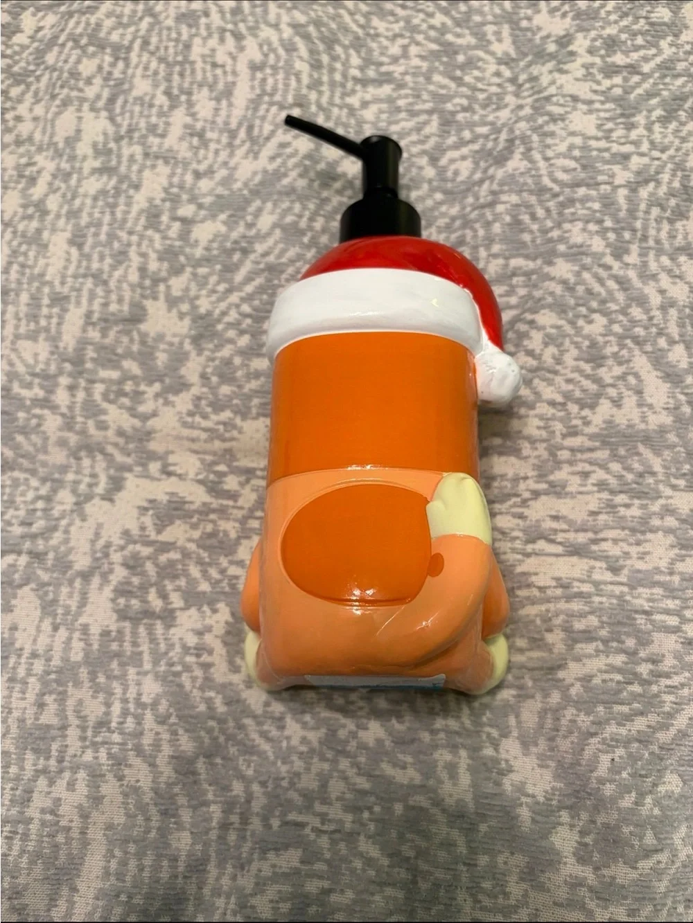 Bluey Christmas Lotion Pump soap Dispenser Santa Hat & Candy Cane bingo NEW